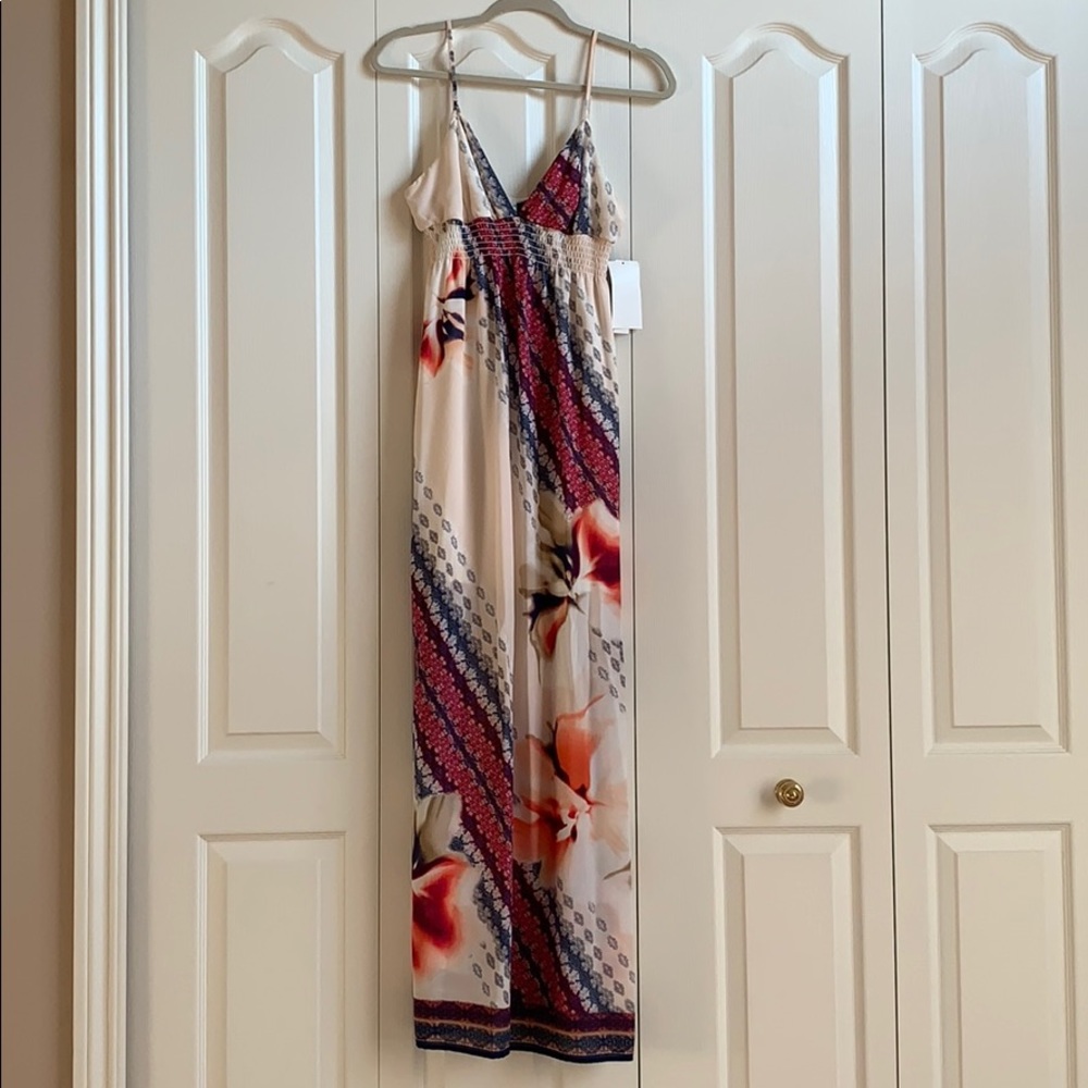 Design Lab Flowy Floral Patterned Maxi Dress NWT